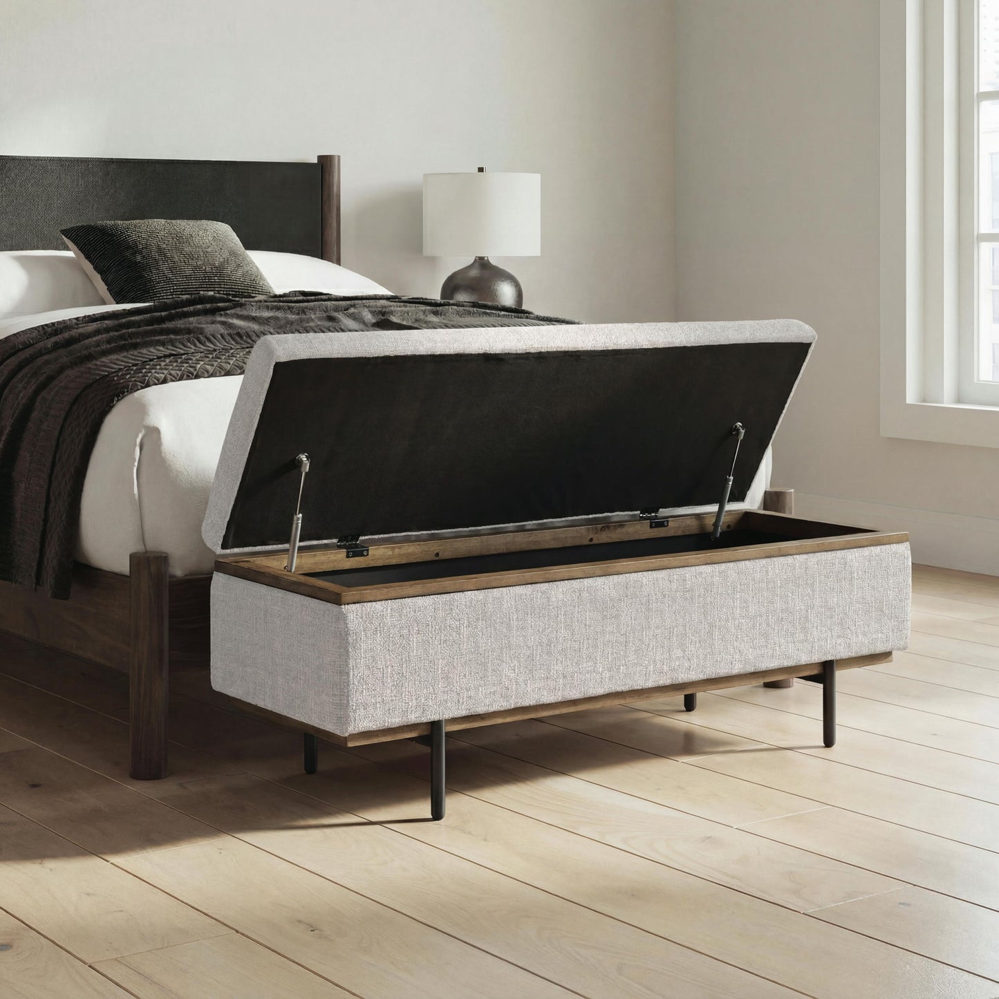 Dettaford Next-Gen Nuvella - Storage Bench - Stone
