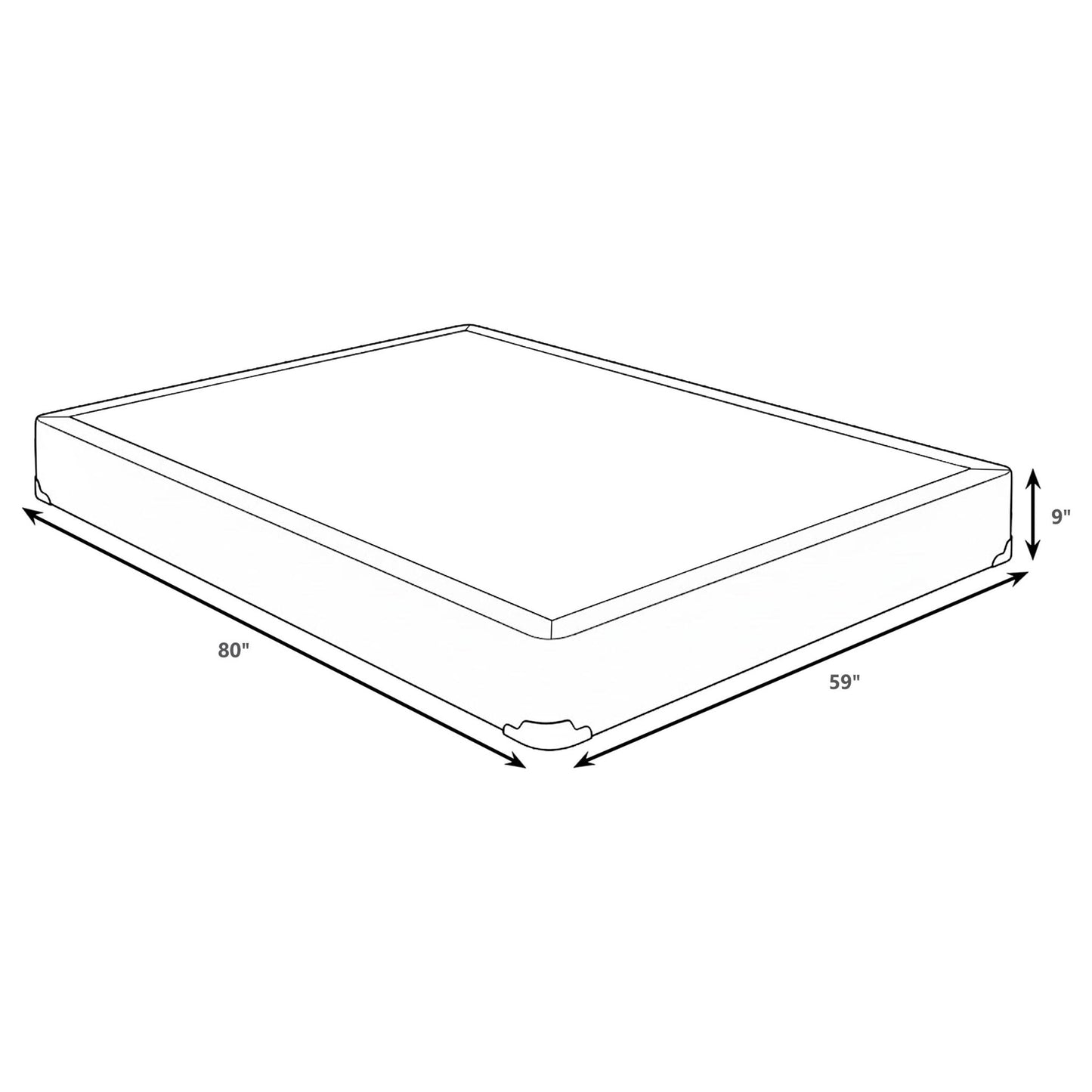 Standard Box Spring Foundation With Handcrafted Slat Support And Kara-Guard Padding