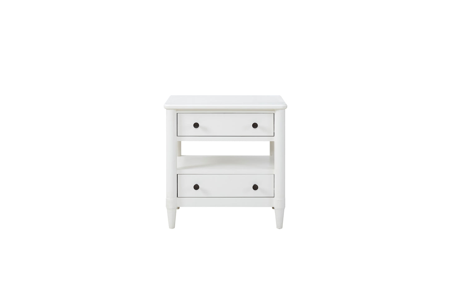 Open Nightstand With 2 Drawers