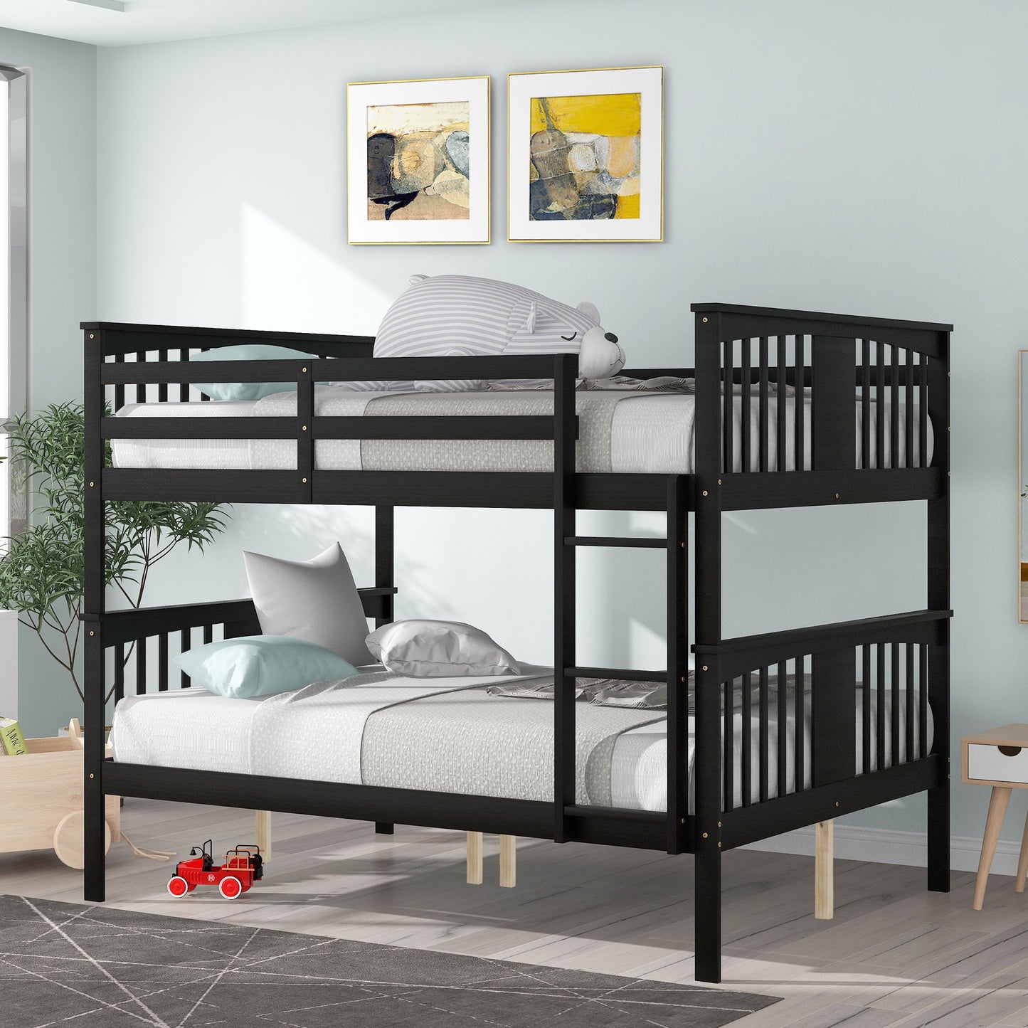 Bunk Bed With Ladder For Bedroom