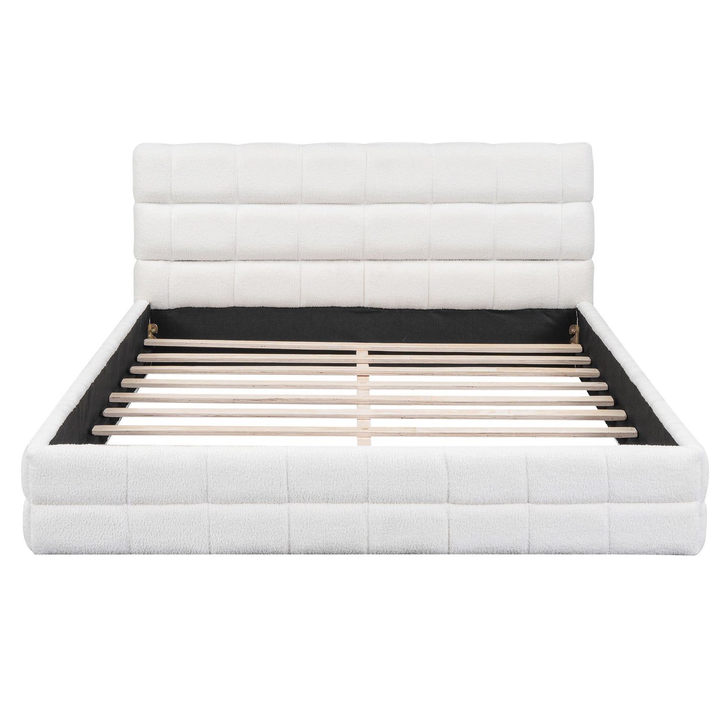 Upholstered Platform Bed With Headboard