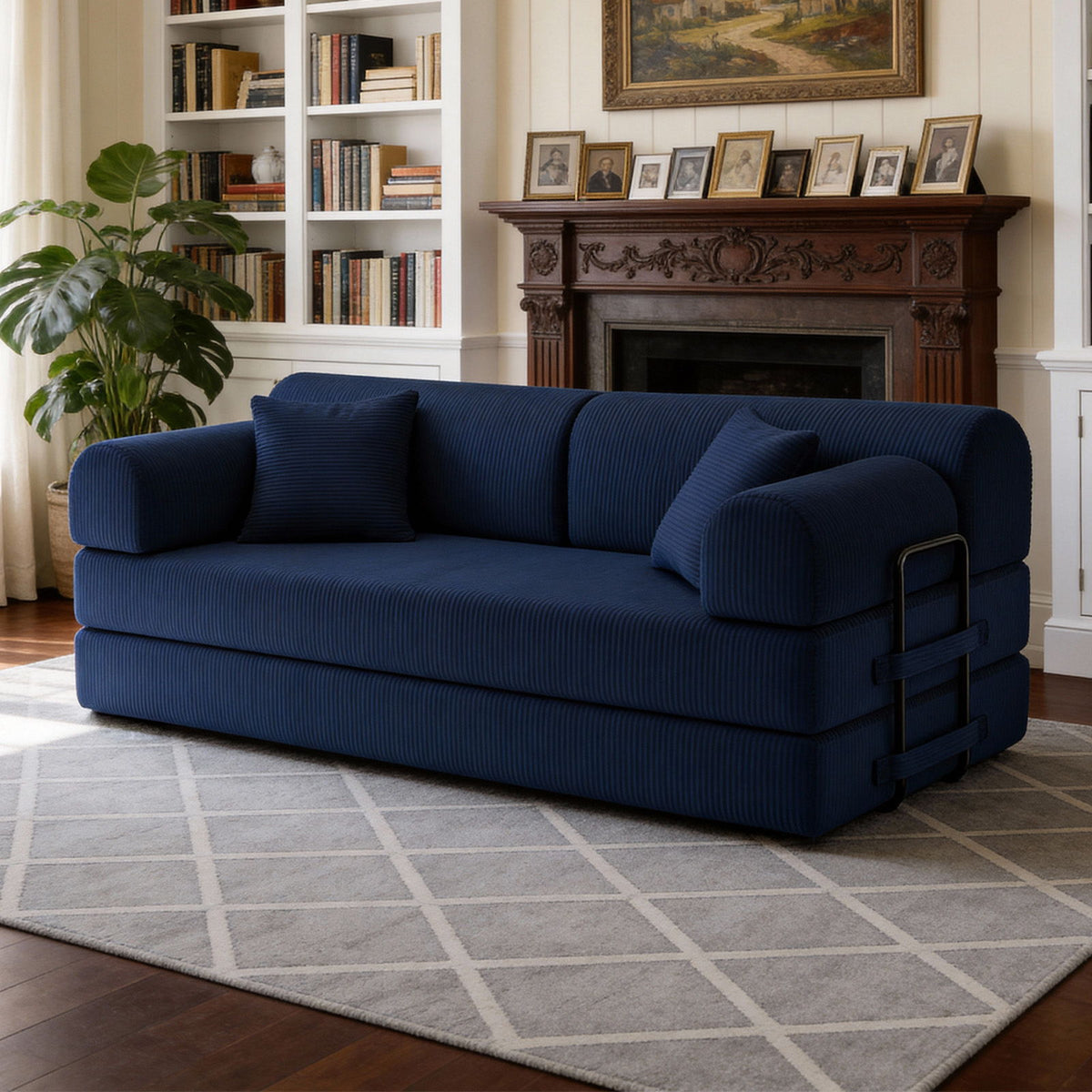 Convertible Sleeper Sofa Bed, Floor Lounge Couch For Living Room