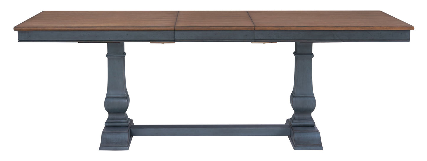 Americana - Dining Table Base - Corduroy Blue