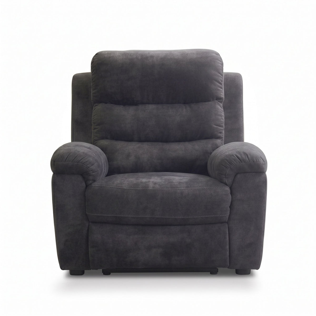 Manual Recliner Chair With 150° Recline, For Living Room - Dark Gray