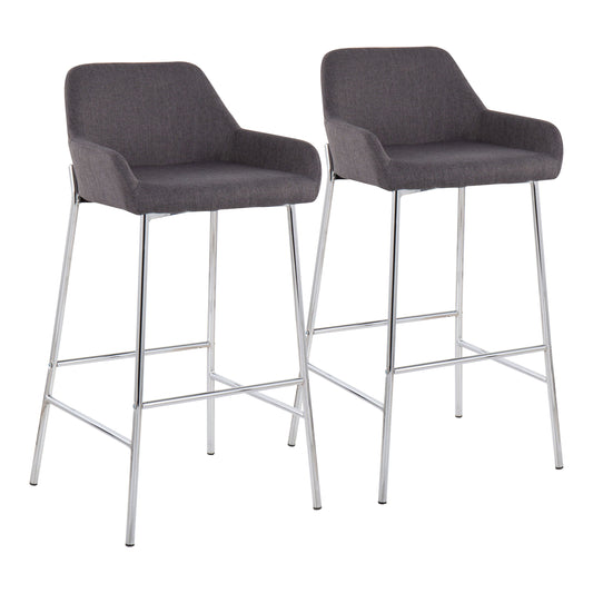 Daniella - Contemporary Fixed Height Bar Stool (Set of 2)