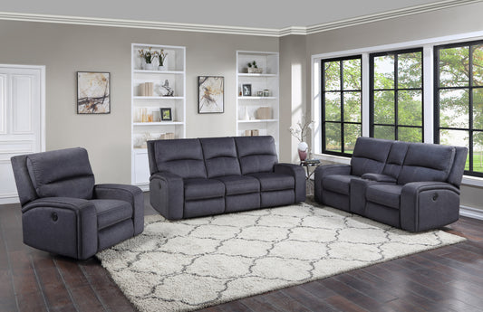 Lovell - 3 Piece Power Living Room Set - Dark Gray