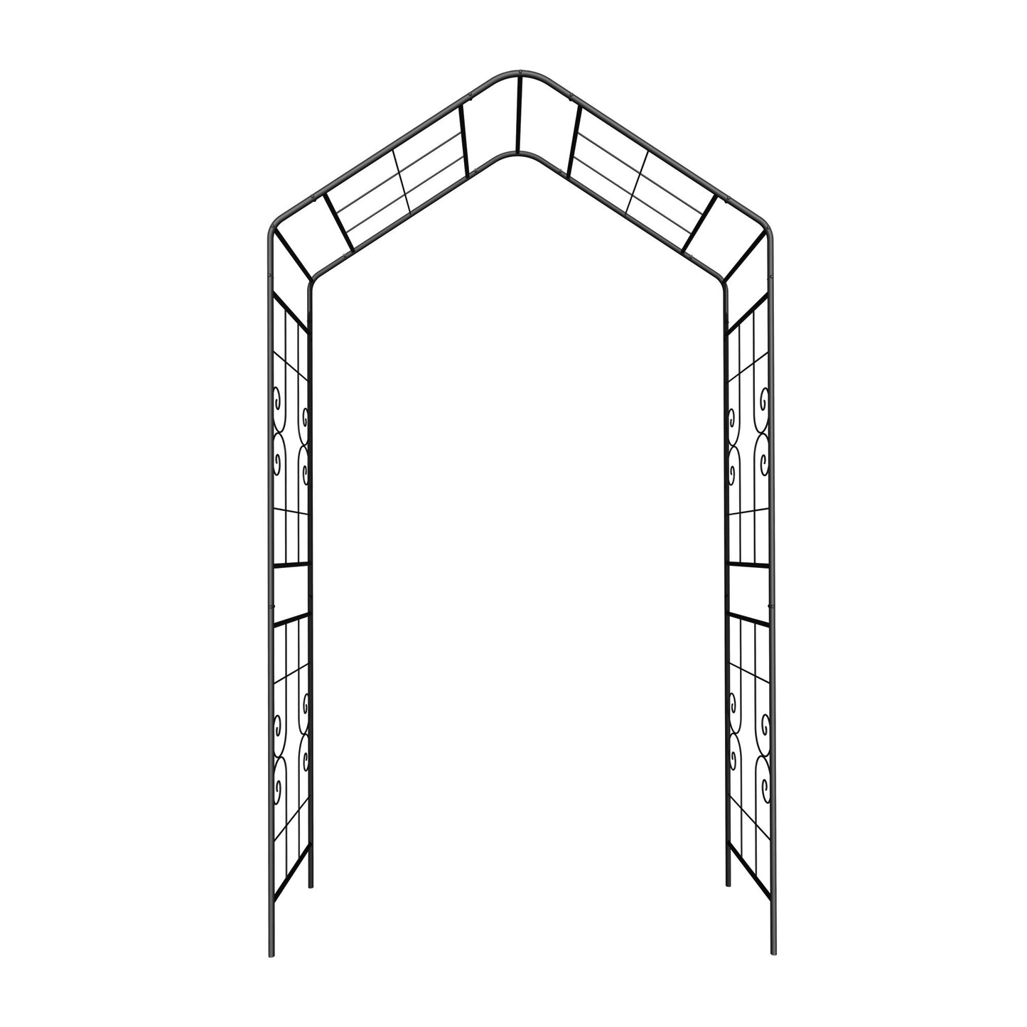 Garden Arch, Climbing Plants Support Outdoor - Black