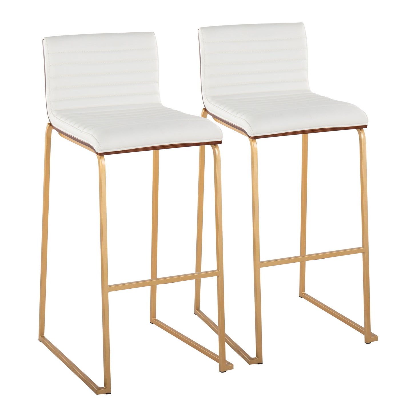 Mason Mara - Contemporary Versatile Desig Fixed Height Barstool (Set of 2)