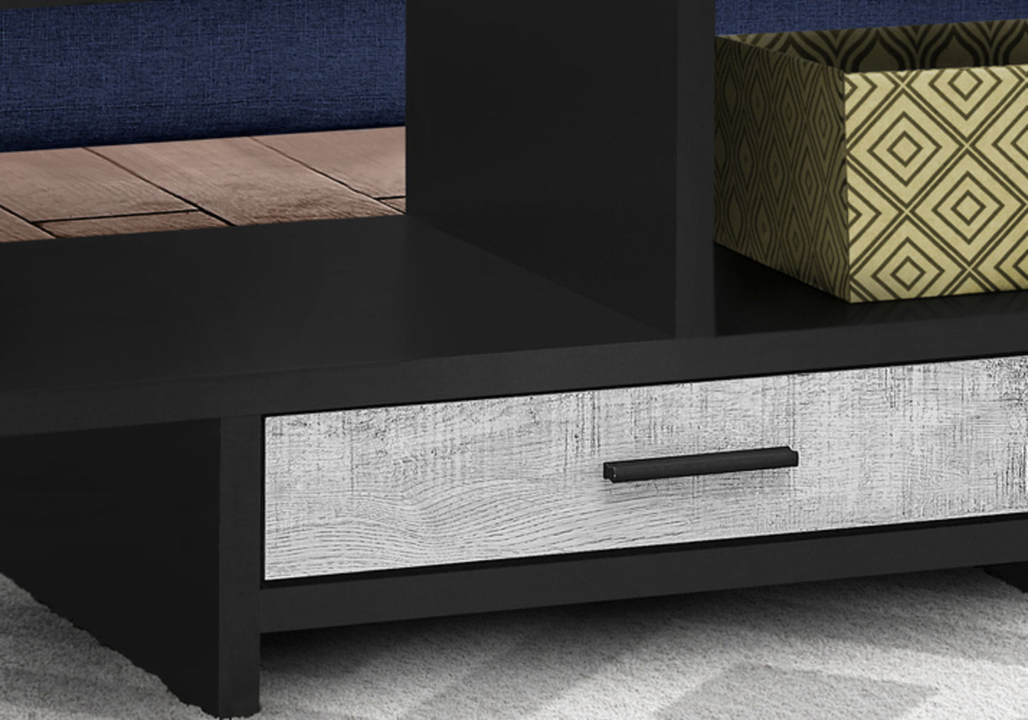 Table, Rectangular, Storage, Drawer, Contemporary & Modern - Black