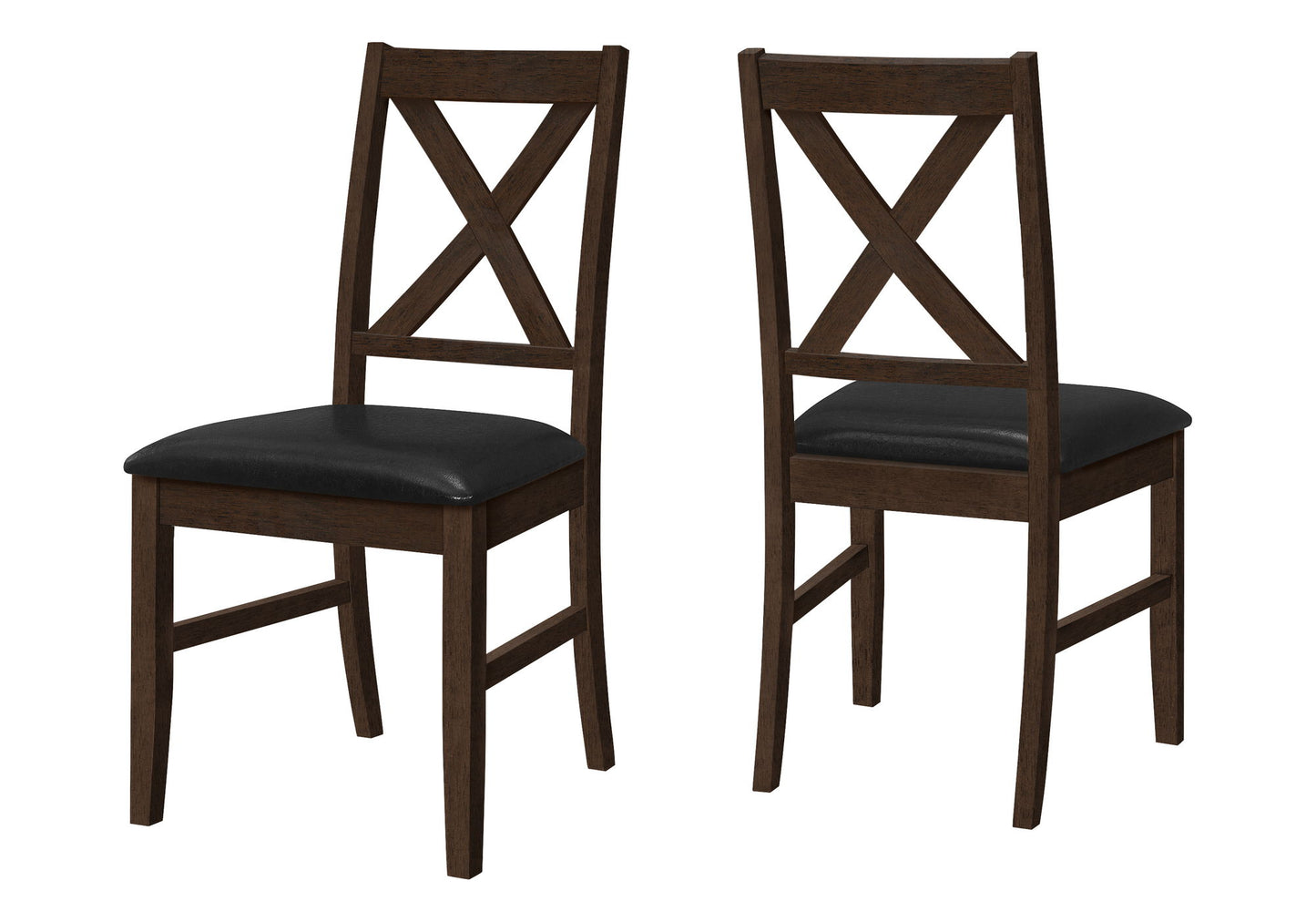 Dining Chair, Dining Room, Side, Comfortable Seating, Transitional (Set of 2) - Black