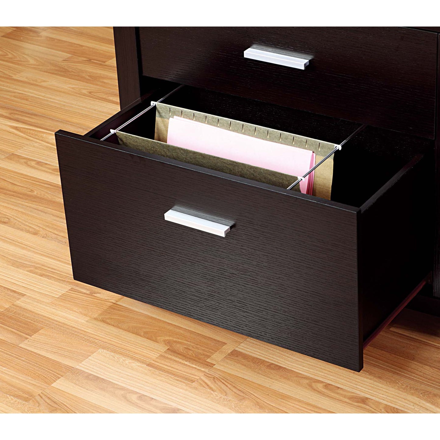 Office File Credenza, Work Office Printer Cabinet With Storage Drawers And File Cabinet - Red Cocoa