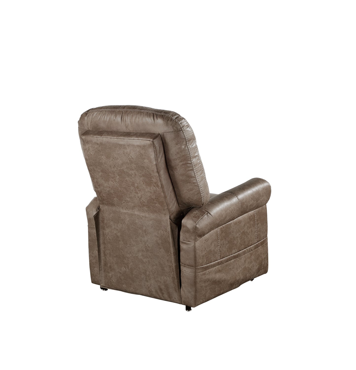 Steve Silver Classic Rolled Arm Power Lift-Chair Recliner - Heat, Adjustable Massage - Plush Seating, High-Grade Polyester Fabric