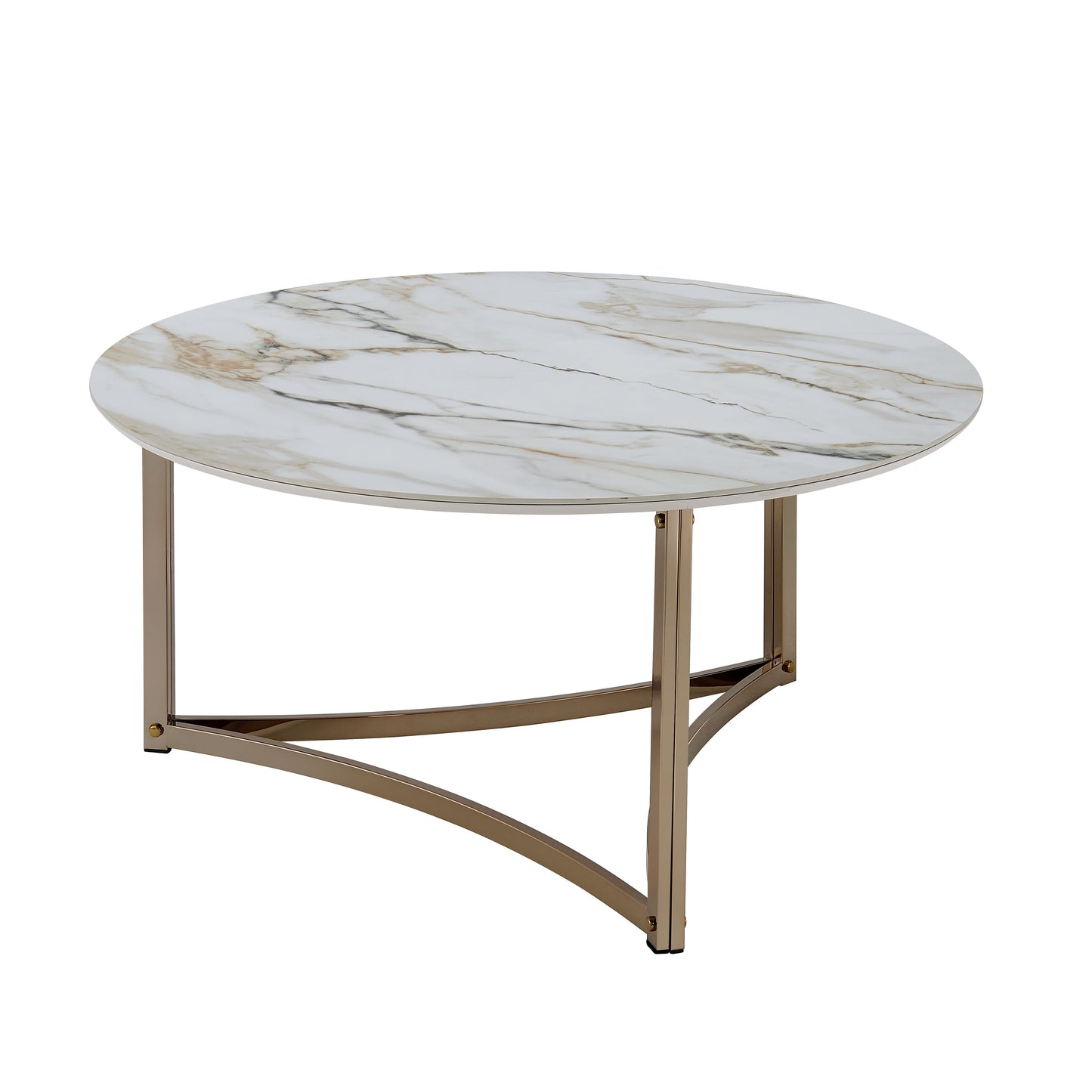 Aziz - Sintered Stone Top Round Coffee Table