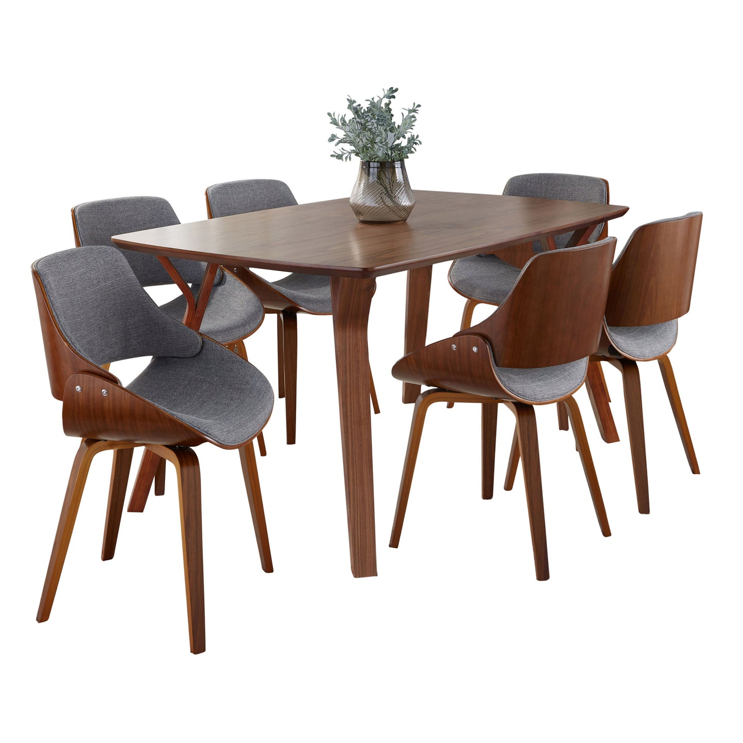 Folia Fabrizzi - 7 Piece Mid Century Modern Dining Set