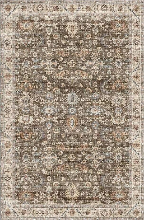 Fenix - Accent Rug - Brown / Ivory