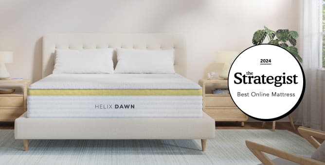 Helix Dawn Core firm hybrid mattress for back and stomach sleepers who want firm, uplifting support