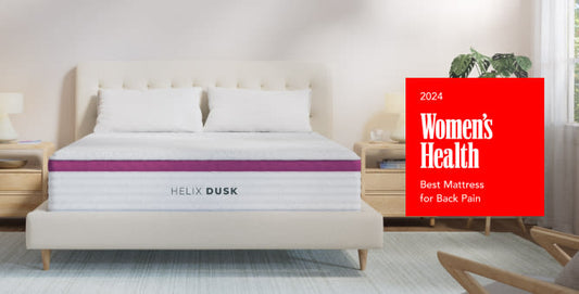 Helix Dusk Core medium hybrid mattress for back and stomach sleepers who prefer balanced support