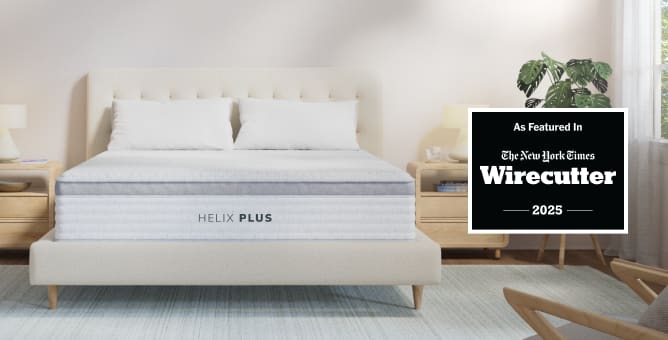 Helix Plus Core medium-firm hybrid mattress for plus-size sleepers looking for durable support in any sleep position