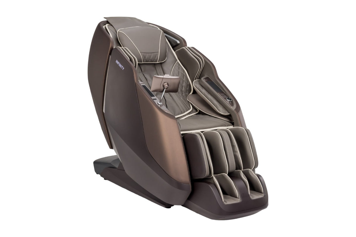Infinity Sensation 4D DualFlex Massage Chair in Brown/Dark Gray