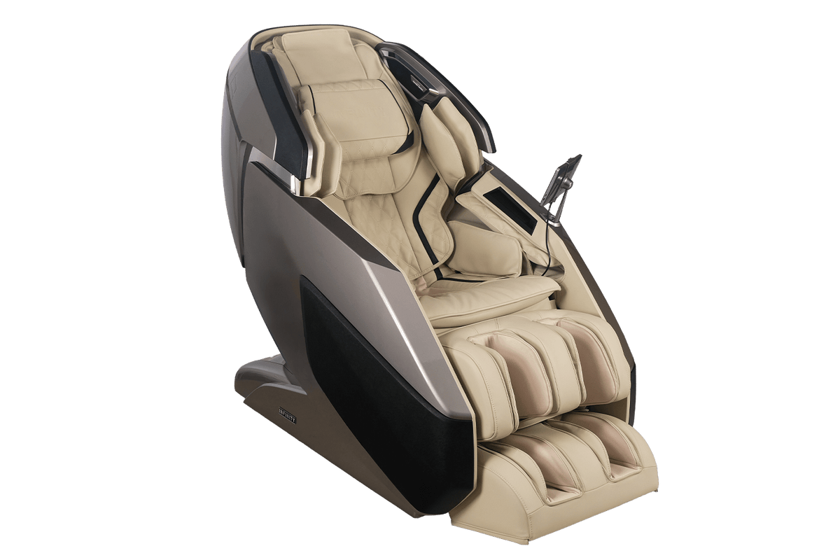 Infinity Ultra Imperial Syner-D Massage Chair in Gray/Tan