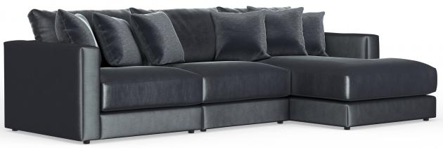 Jackson Remington — 3-piece right chaise in Slate