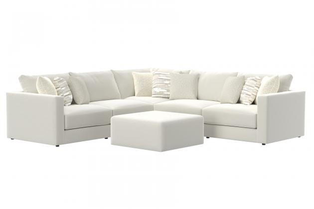 Jackson Amelia — 5-piece L-shaped in Chalk