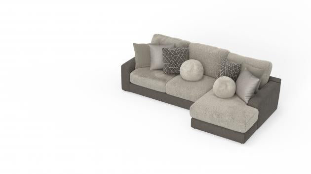 Jackson Canyon — 2-piece right chaise in Umber
