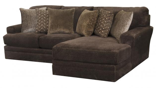 Jackson Mammoth — 2-piece right chaise in Chocolate