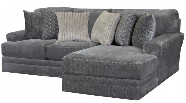 Jackson Mammoth — 2-piece right chaise in Smoke