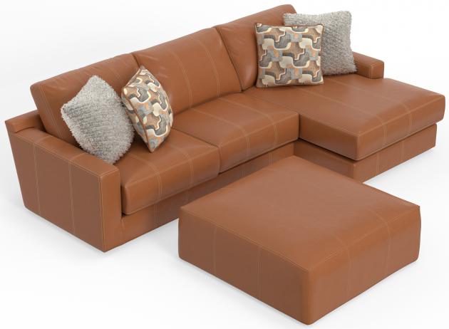 Jackson Minori — 2-piece right chaise in Whiskey