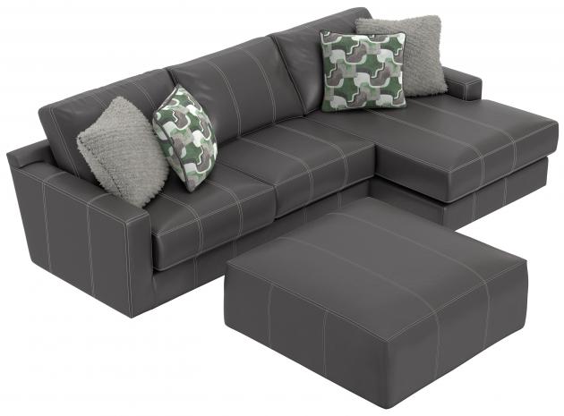 Jackson Minori — 2-piece right chaise in Steel