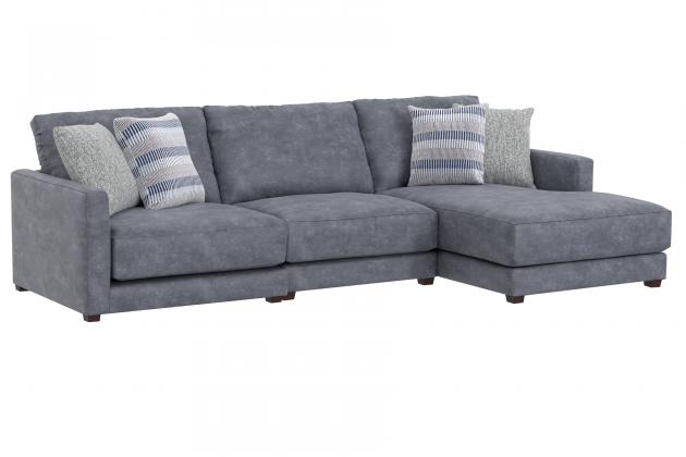 Jackson Haven — 3-piece right chaise in Denim