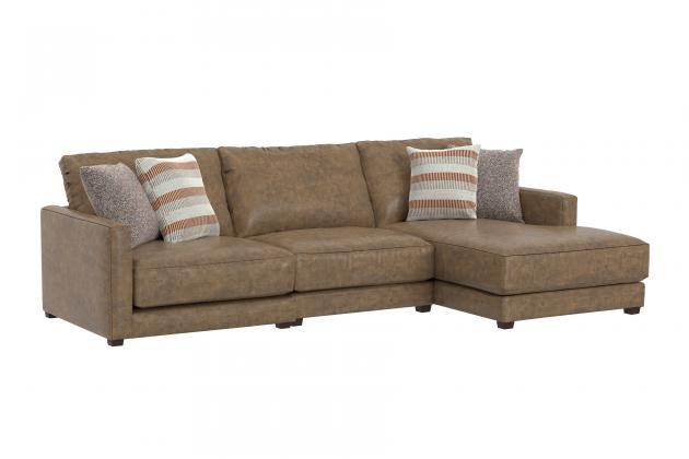 Jackson Haven — 3-piece right chaise in Walnut