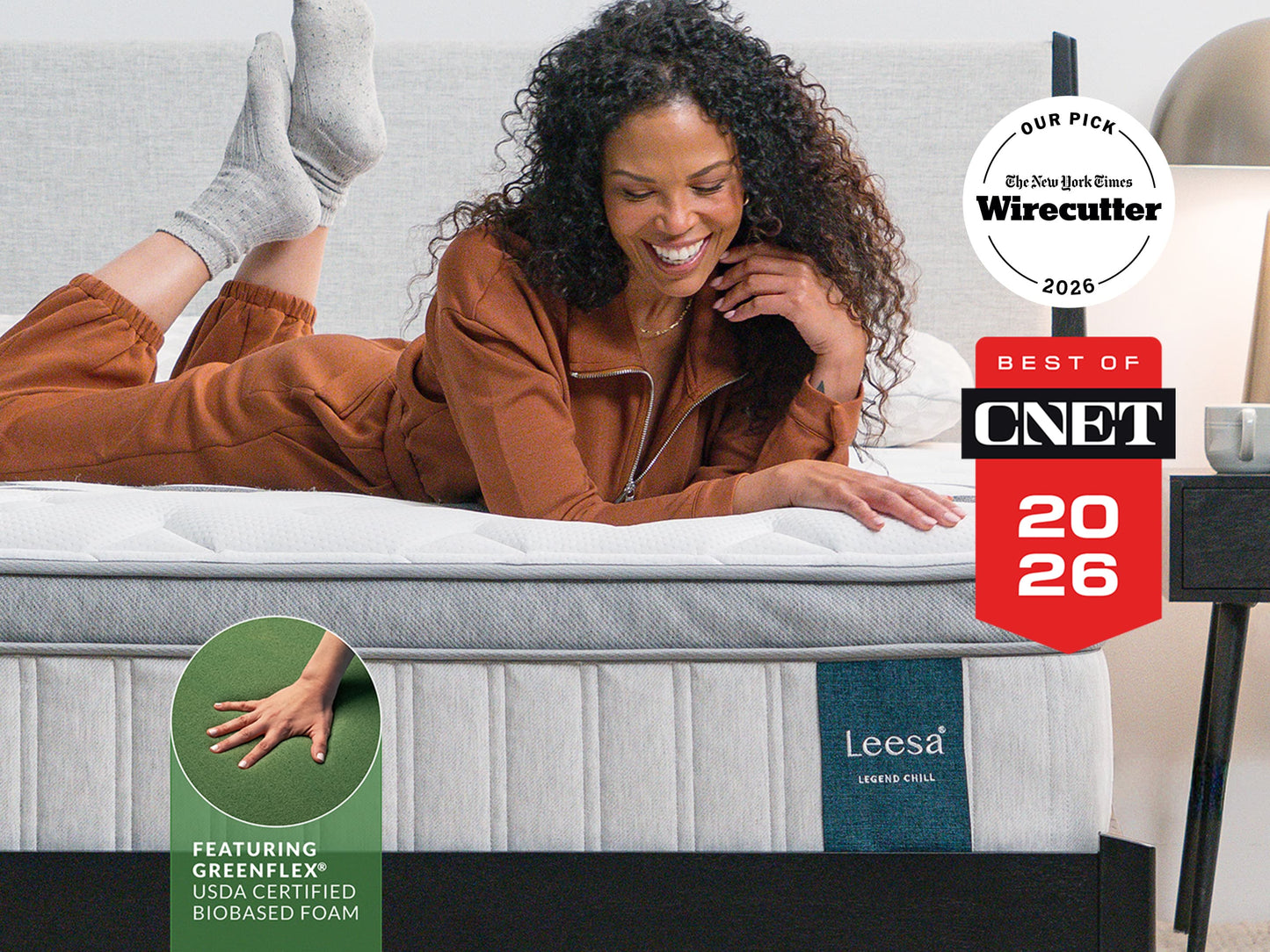 Leesa Legend Chill Hybrid mattress front view