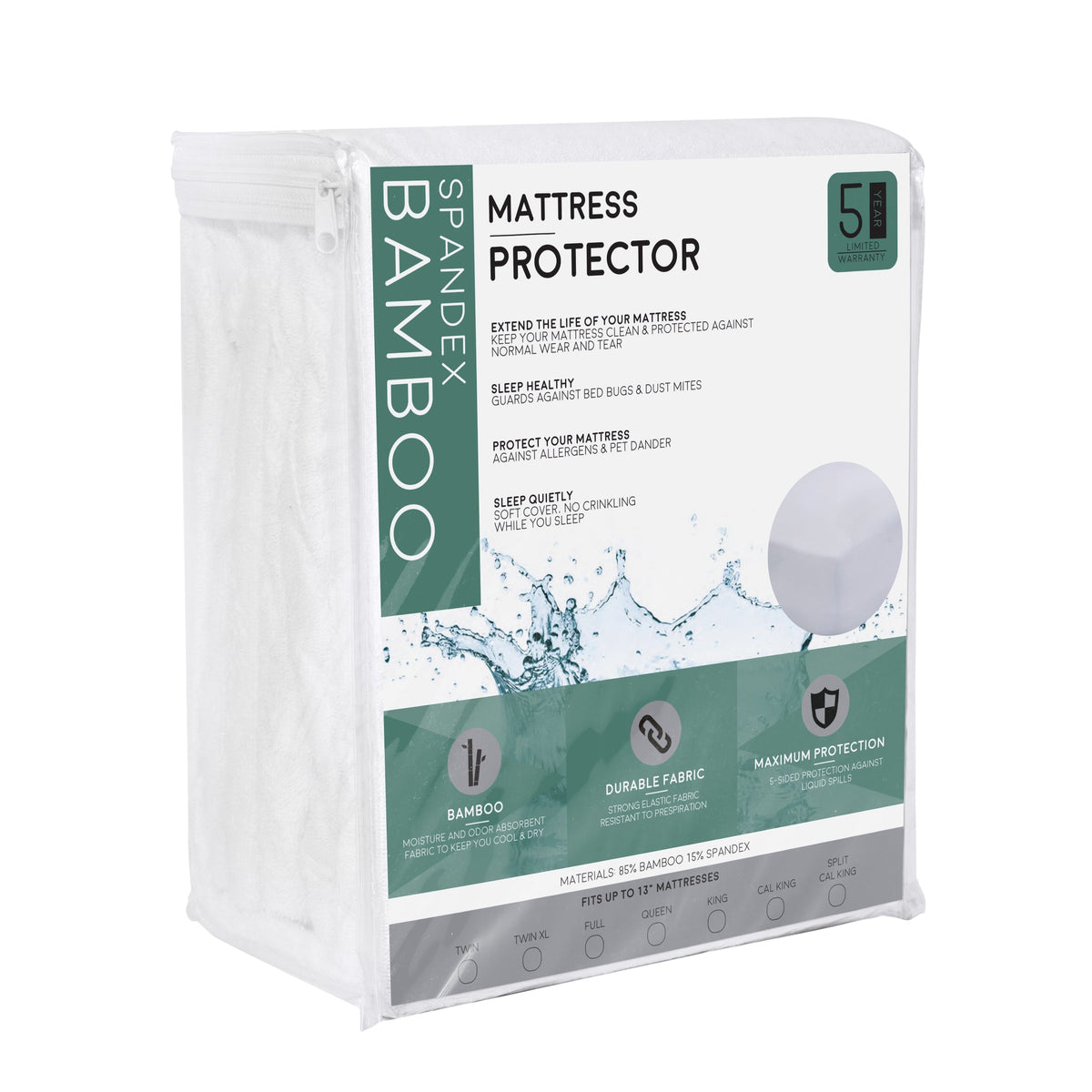 South Bay Bamboo Spandex Mattress Protector - Viscose from Bamboo