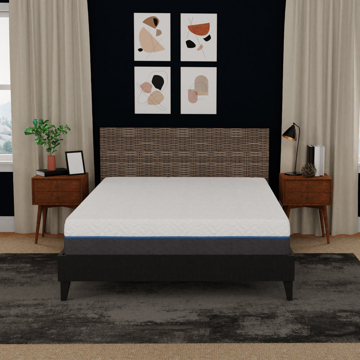 South Bay 12" Gel Plush Memory Foam Mattress