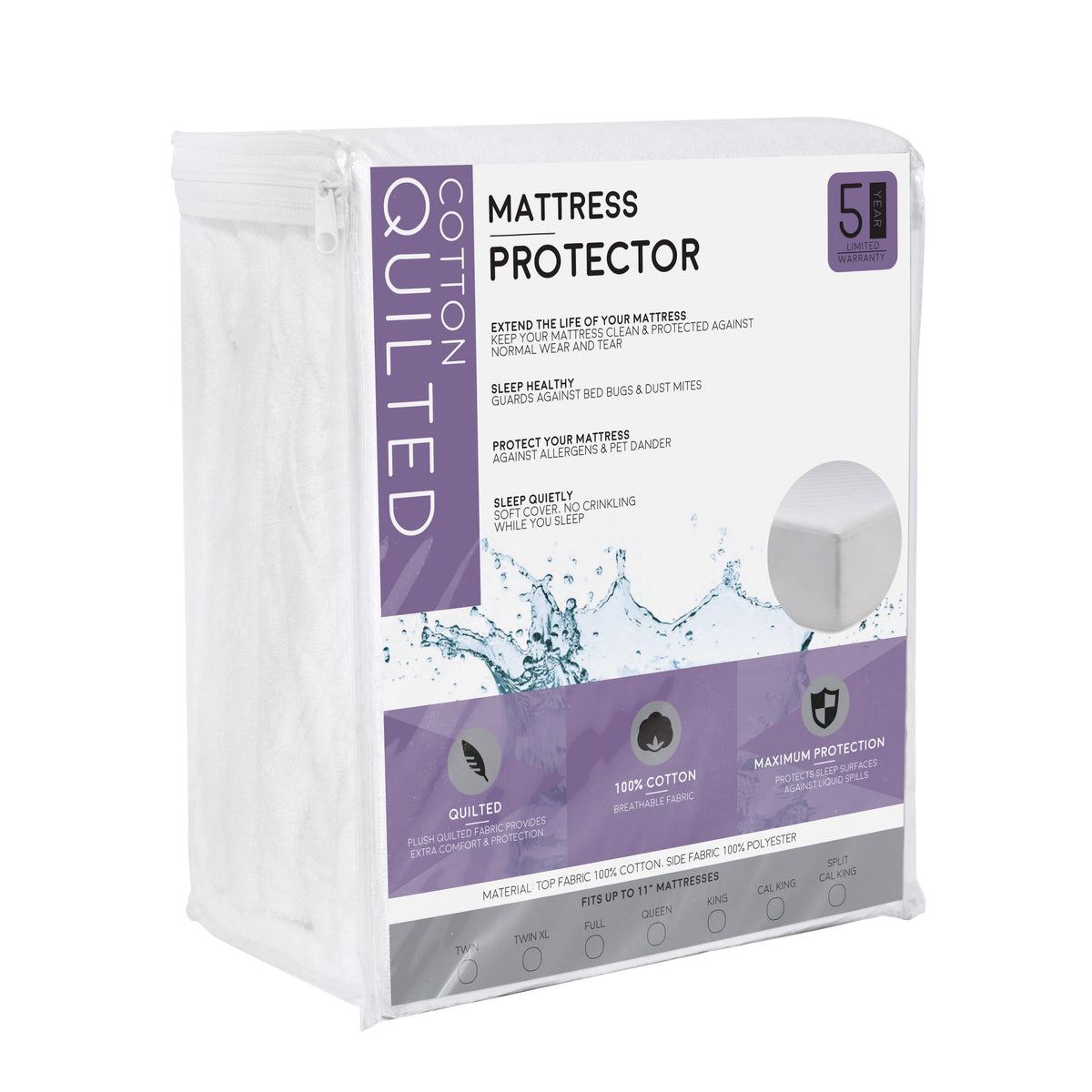 South Bay Quilted Cotton Mattress Protector